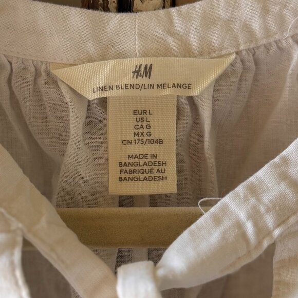 H&M Linen-Blend Blouse - Picture 6 of 8
